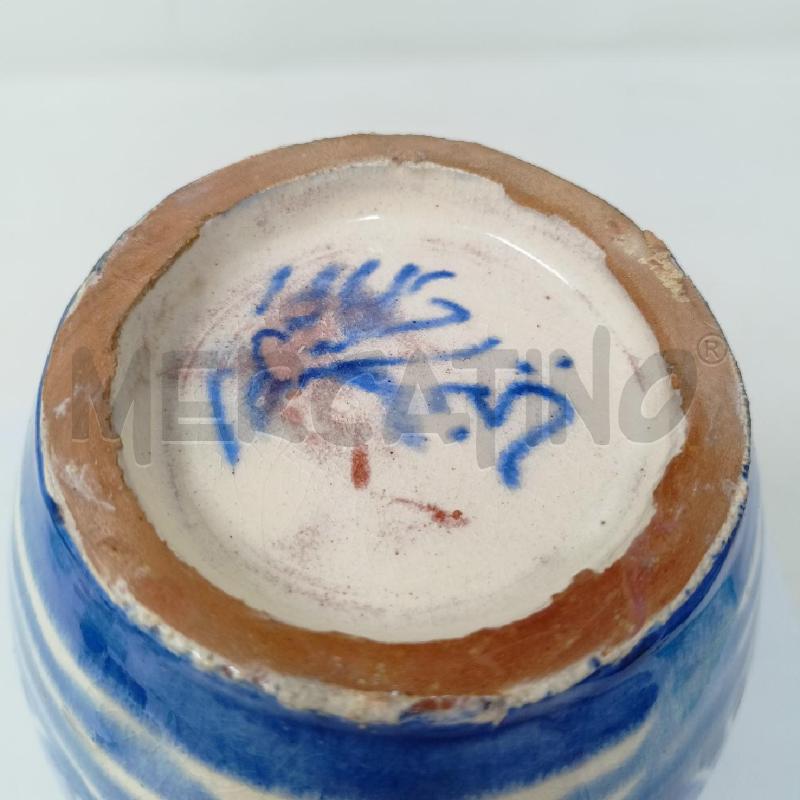 VASO CERAMICA MAROCCHINA DEC BLU  | Mercatino dell'Usato Roma re di roma 4