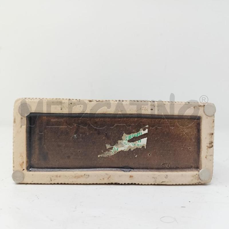 VASO CERAMICA SQUADRATO LINEE BEIGE NERO  | Mercatino dell'Usato Roma re di roma 5