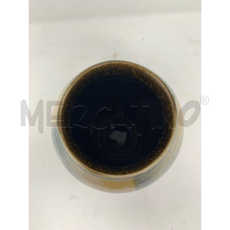 VASO CERAMICA WEST GERMANY BAY AEROGRAFATO CELESTE  | Mercatino dell'Usato Roma re di roma 3