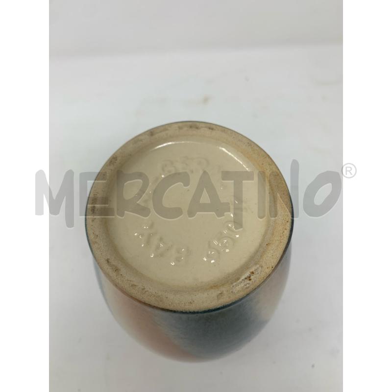 VASO CERAMICA WEST GERMANY BAY AEROGRAFATO CELESTE  | Mercatino dell'Usato Roma re di roma 4