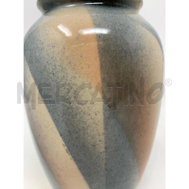VASO CERAMICA WEST GERMANY BAY AEROGRAFATO CELESTE  | Mercatino dell'Usato Roma re di roma 5
