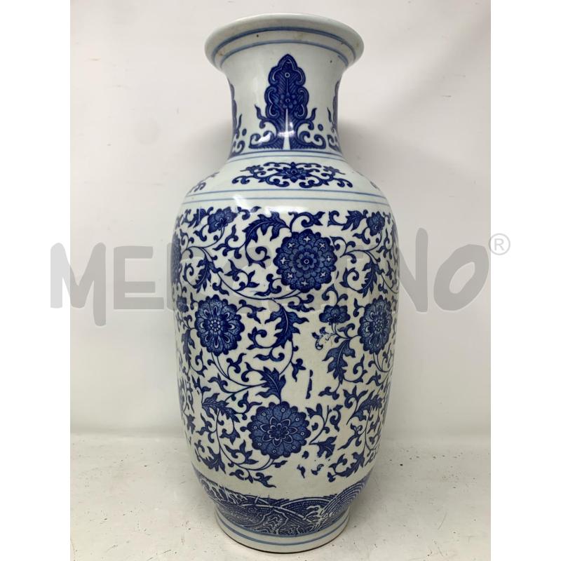 VASO CINESE PORCELLANA FIORI BLU | Mercatino dell'Usato Roma re di roma 1