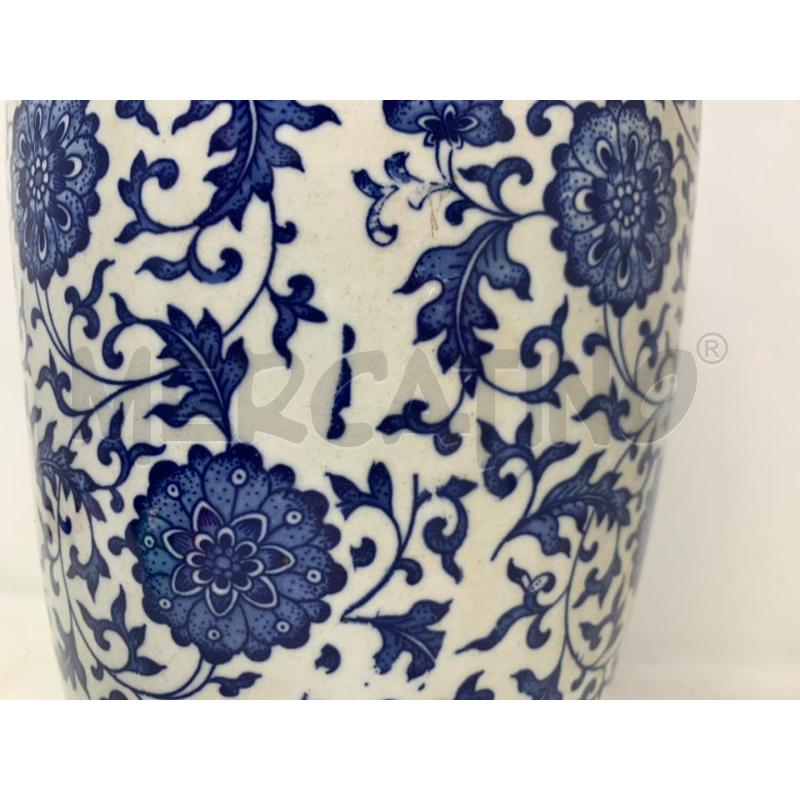 VASO CINESE PORCELLANA FIORI BLU | Mercatino dell'Usato Roma re di roma 3
