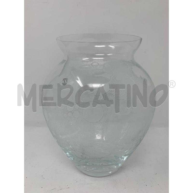 VASO CRISTALLO PANCIUTO DEC MOLATO SFERE  | Mercatino dell'Usato Roma re di roma 1