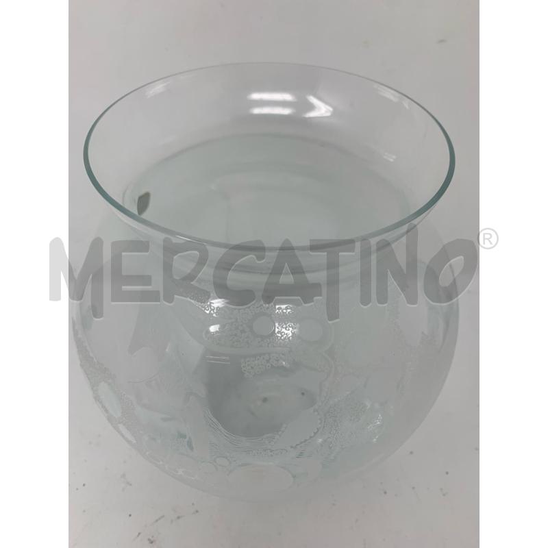 VASO CRISTALLO PANCIUTO DEC MOLATO SFERE  | Mercatino dell'Usato Roma re di roma 2
