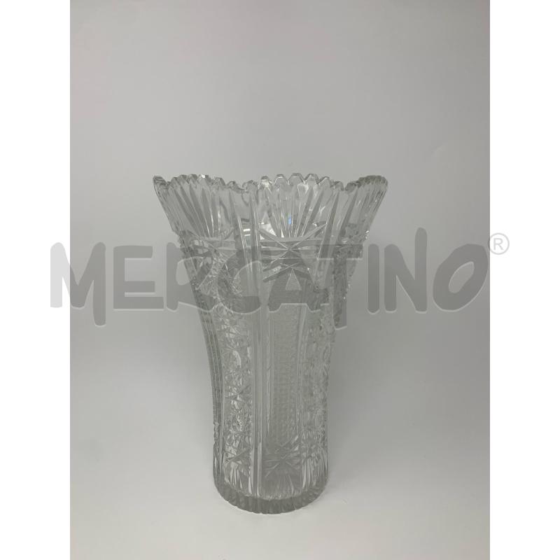 VASO CRISTALLO  MOLATO B.DENTELLATO  | Mercatino dell'Usato Roma re di roma 1