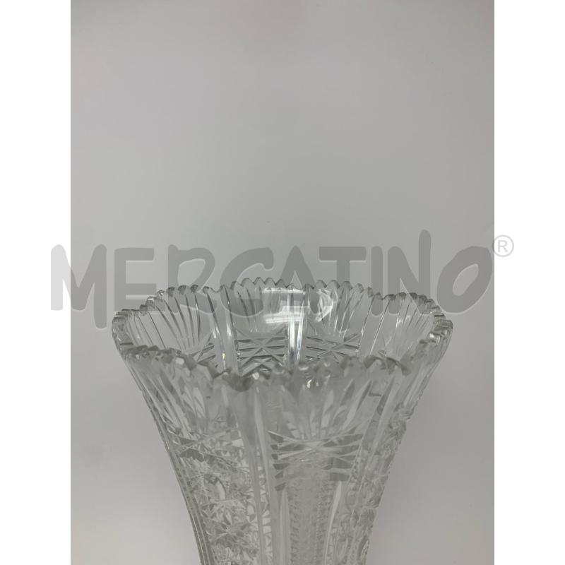 VASO CRISTALLO  MOLATO B.DENTELLATO  | Mercatino dell'Usato Roma re di roma 2