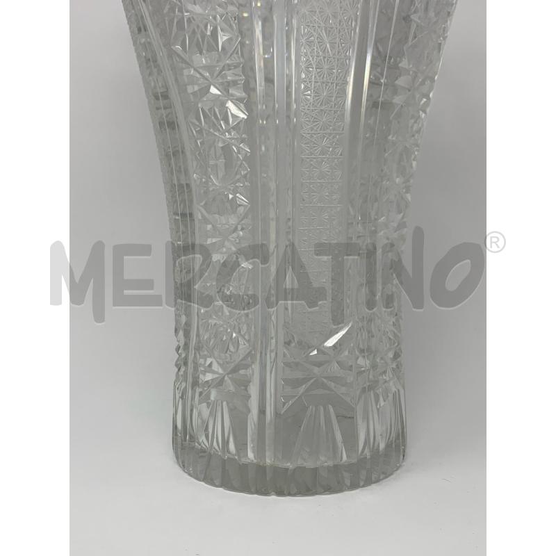 VASO CRISTALLO  MOLATO B.DENTELLATO  | Mercatino dell'Usato Roma re di roma 3