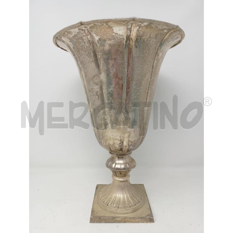 VASO JORDAN SHEFFIELD COPPA BASE QUADRATA MARTELLATA 33CM | Mercatino dell'Usato Roma re di roma 1