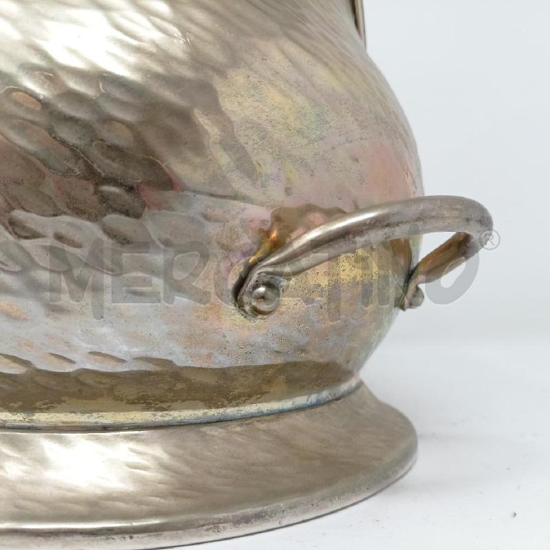 VASO MANICO SILVER PLATED OLRI BATTUTO A MANO  | Mercatino dell'Usato Roma re di roma 4