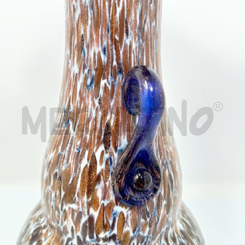 VASO MURANO DEC ORO BIANCO MANICI BLU | Mercatino dell'Usato Roma re di roma 3