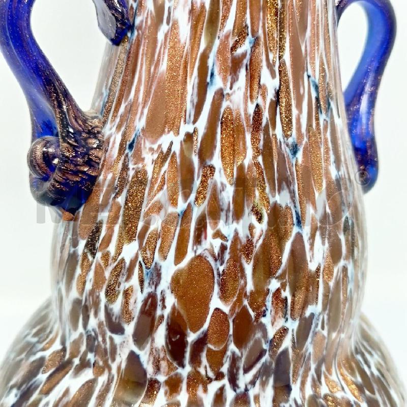 VASO MURANO DEC ORO BIANCO MANICI BLU | Mercatino dell'Usato Roma re di roma 5