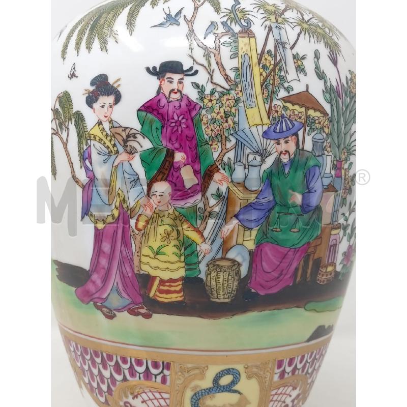 VASO PORCELLANA GHEISHE TE UCCELLINI CORDI DORATI | Mercatino dell'Usato Roma re di roma 2