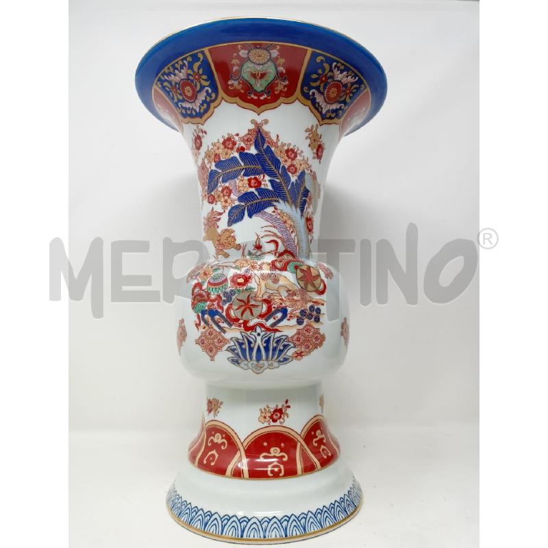 VASO PORCELLANA VISTA ALEGRE DEC ROSSI BLU BORDI DORATI  | Mercatino dell'Usato Roma re di roma 4