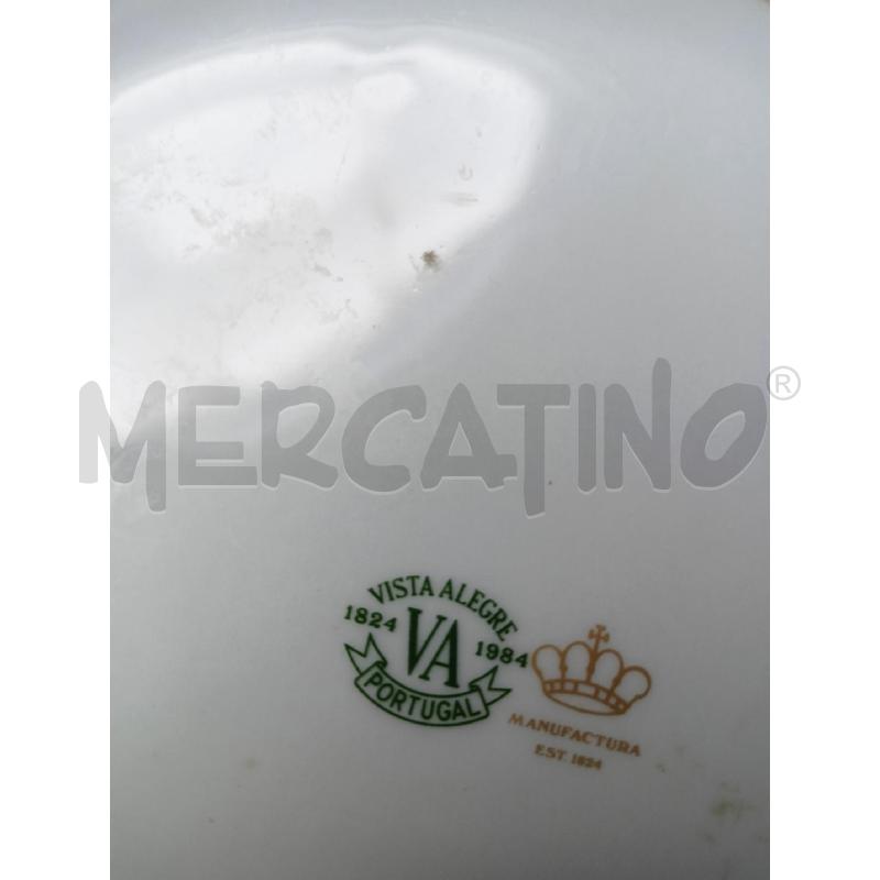 VASO PORCELLANA VISTA ALEGRE DEC ROSSI BLU BORDI DORATI  | Mercatino dell'Usato Roma re di roma 5