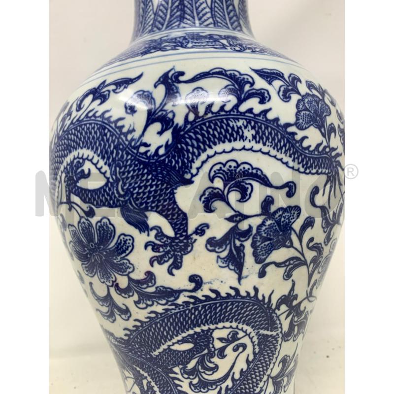 VASO PORC CINESE DEC DRAGONE BLU | Mercatino dell'Usato Roma re di roma 3