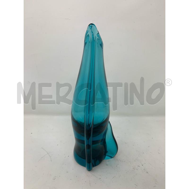 VASO SCANDINAVO TURCHESE LINEE MORBIDE  | Mercatino dell'Usato Roma re di roma 2