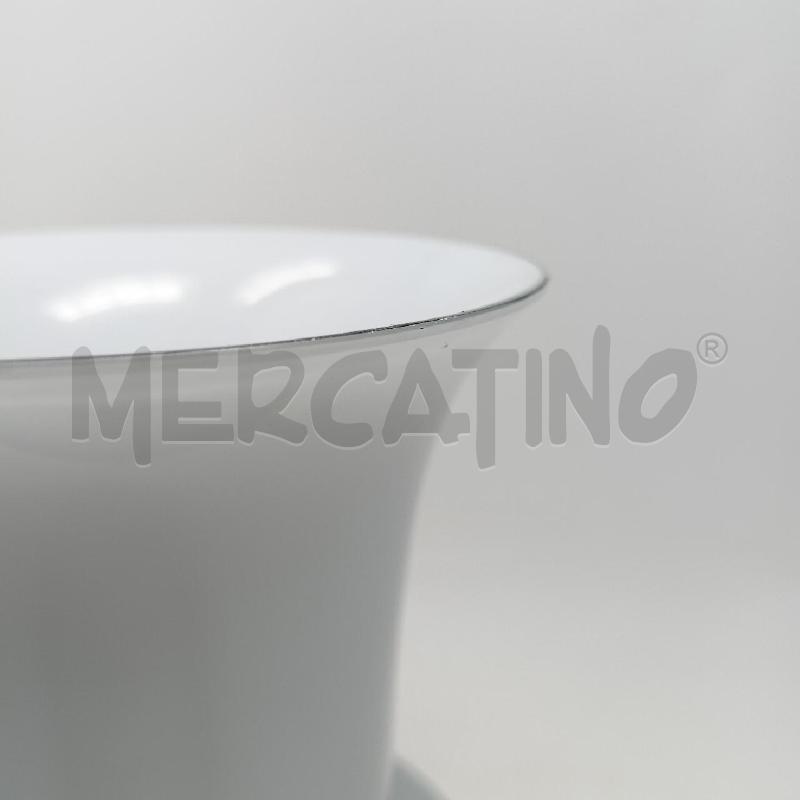 VASO VENINI OPALINO INCAMICIATO GRIGIO | Mercatino dell'Usato Roma re di roma 5