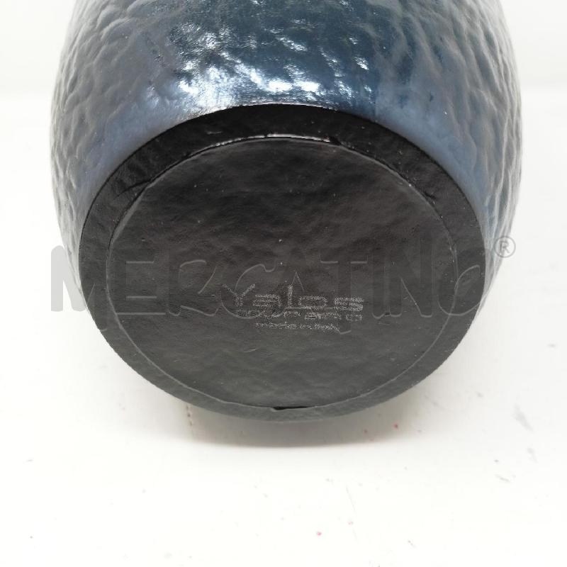 VASO VETRO MURANO BLU YALOS INTERNO SPECCHIATO  | Mercatino dell'Usato Roma re di roma 5