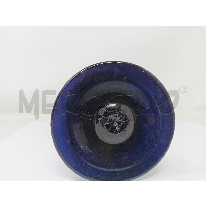 VASO VETRO NERO INCLUSIONI DORATE GRIGIE  | Mercatino dell'Usato Roma re di roma 5