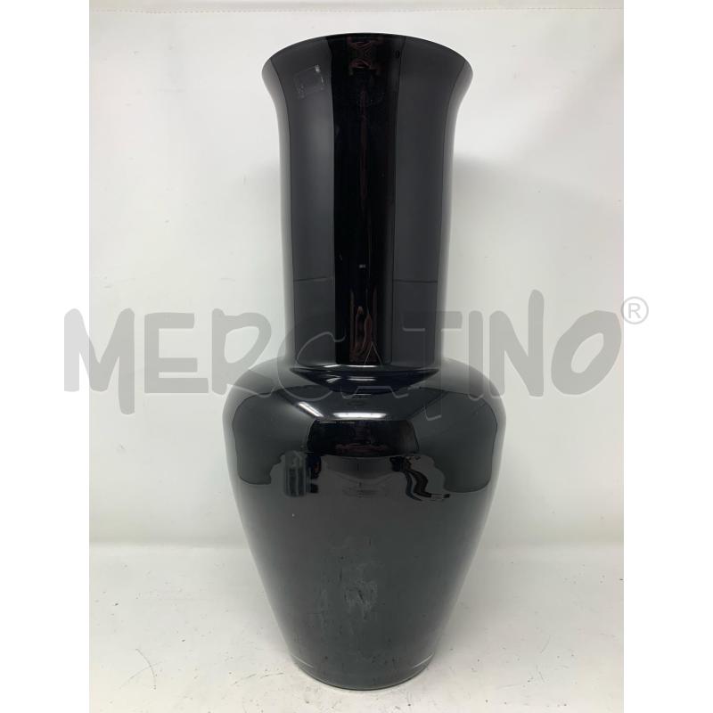 VASO VETRO NERO INTERNO BIANCO | Mercatino dell'Usato Roma re di roma 1