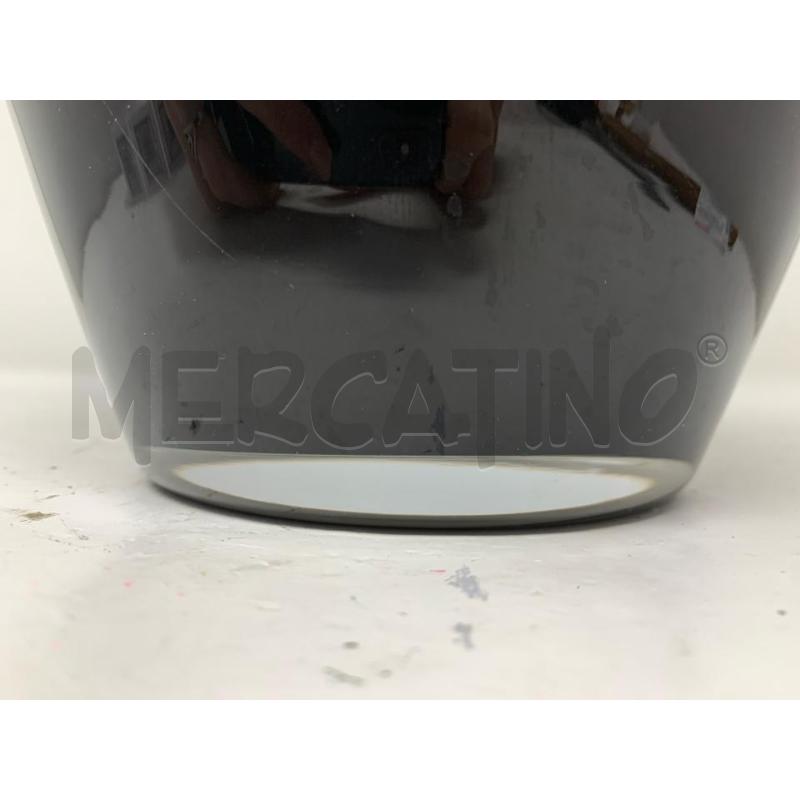 VASO VETRO NERO INTERNO BIANCO | Mercatino dell'Usato Roma re di roma 5