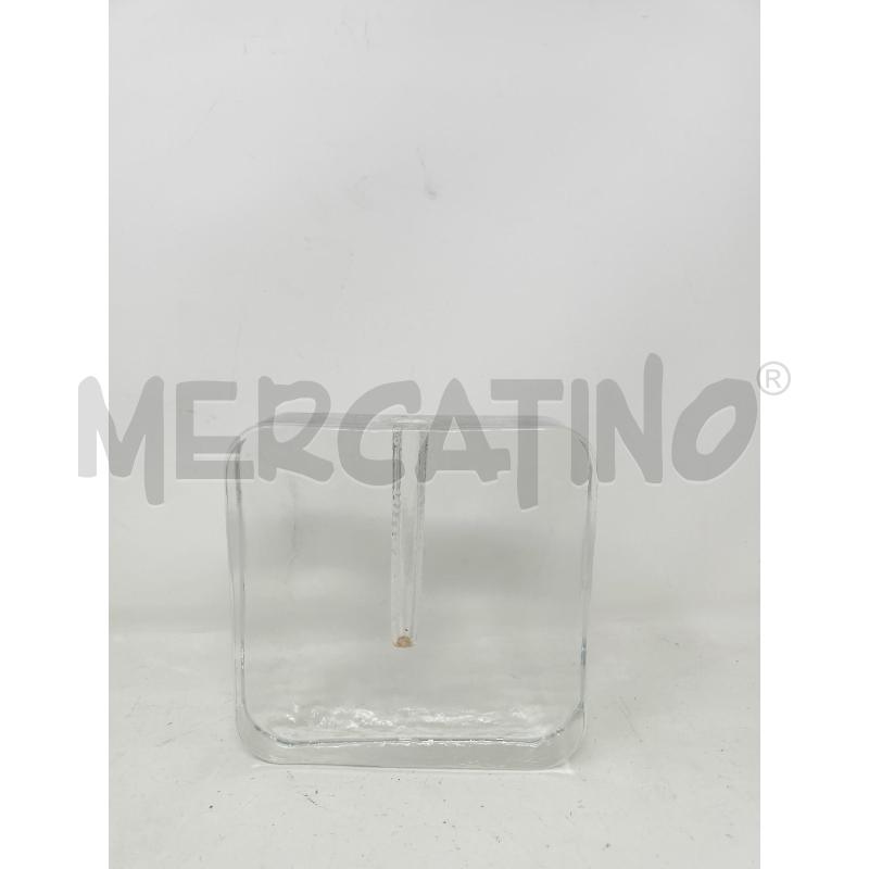 VASO VETRO SPESSO MONOFIORE  | Mercatino dell'Usato Roma re di roma 1