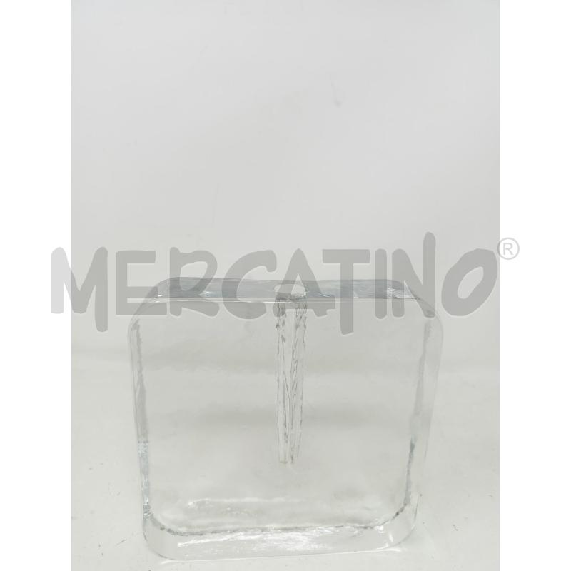 VASO VETRO SPESSO MONOFIORE  | Mercatino dell'Usato Roma re di roma 3