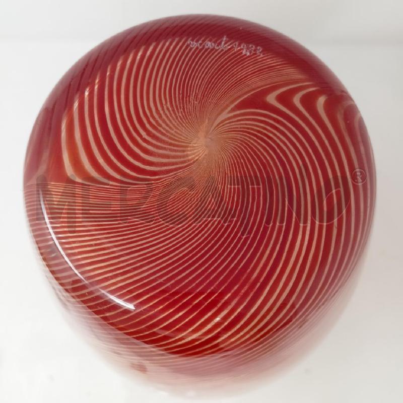 VASO VETRO VEART TRASPARENTE CANNUCCE ARANCIONI DIF   | Mercatino dell'Usato Roma re di roma 5