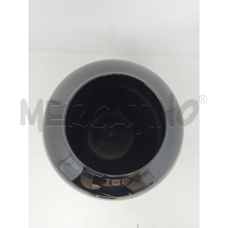 VASO VETRO VIOLA SCURO SPIGHEDORATE DIPINTE  | Mercatino dell'Usato Roma re di roma 3