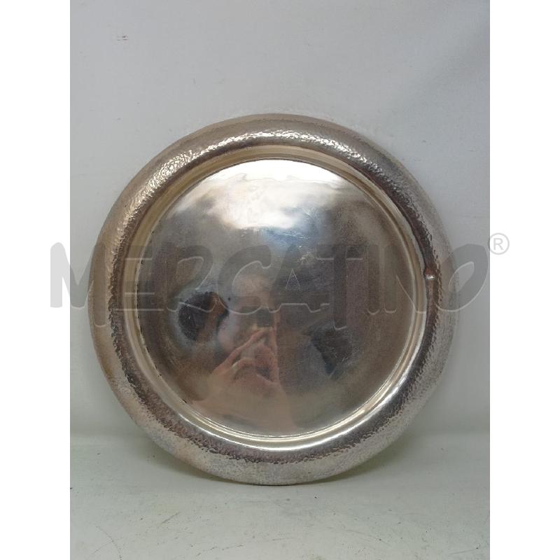 VASSOIO ROTONDO BORDO BOMBATO MARTELLATO | Mercatino dell'Usato Roma re di roma 1