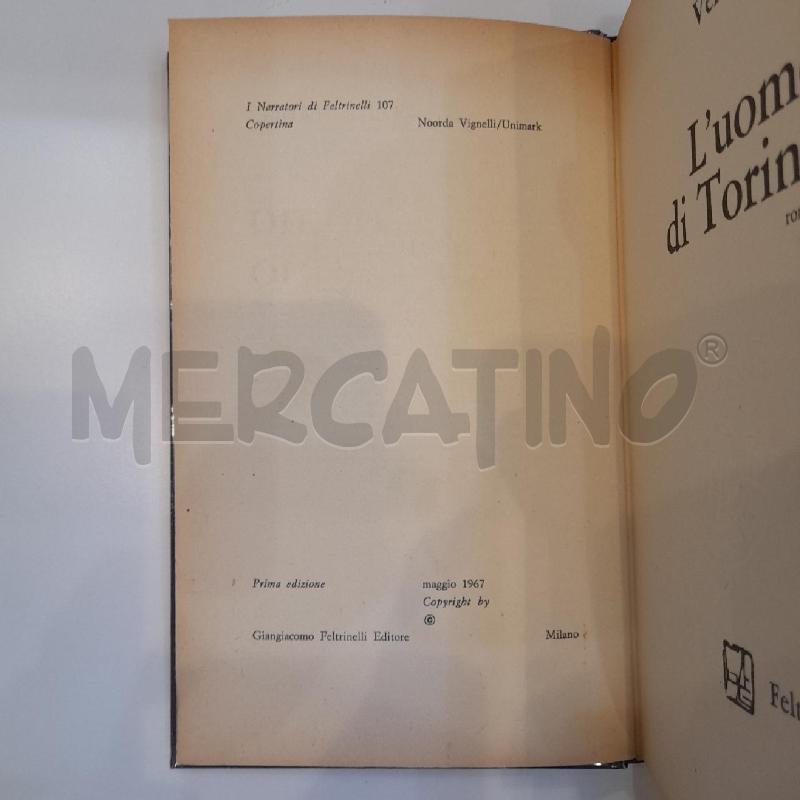 VELSO MUCCI L'UOMO DI TORINO FELTRINELLI | Mercatino dell'Usato Roma re di roma 4