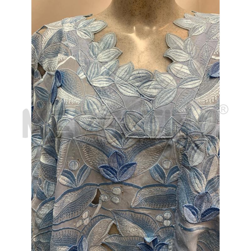 VESTITO AFRICA CELESTE FOGLIE  | Mercatino dell'Usato Roma re di roma 4