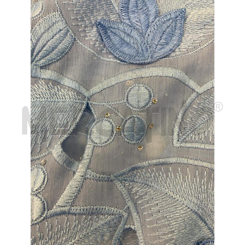 VESTITO AFRICA CELESTE FOGLIE  | Mercatino dell'Usato Roma re di roma 5