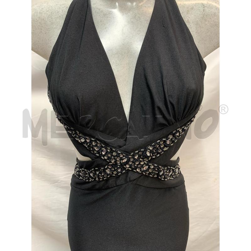 VESTITO ATELIER SORELLE FONTANA NERO STRASS INCROCIO  | Mercatino dell'Usato Roma re di roma 2