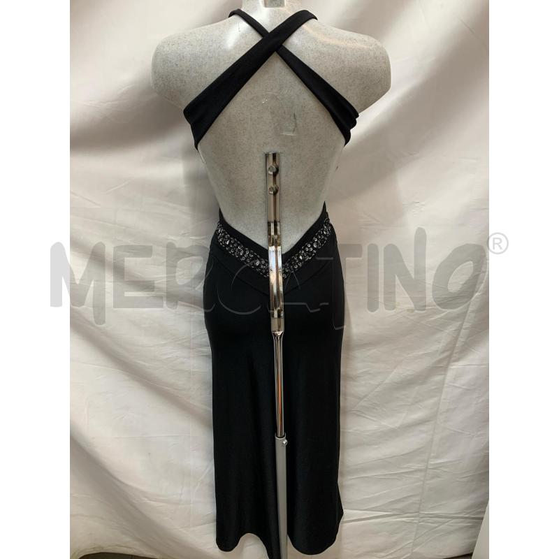VESTITO ATELIER SORELLE FONTANA NERO STRASS INCROCIO  | Mercatino dell'Usato Roma re di roma 3