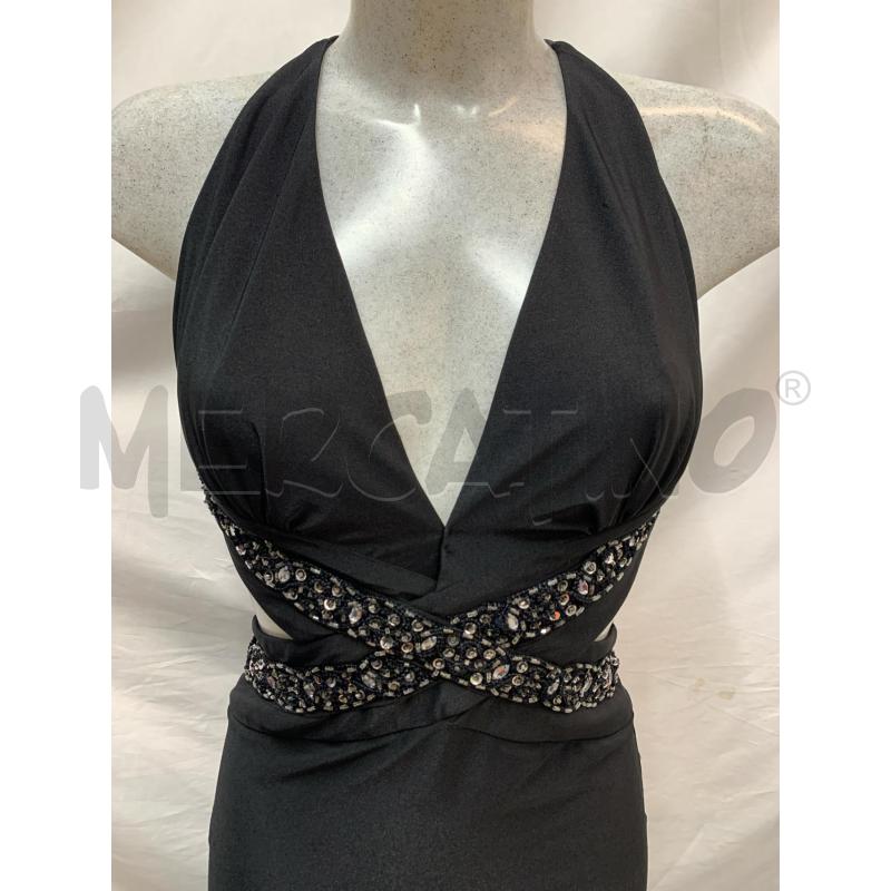 VESTITO ATELIER SORELLE FONTANA NERO STRASS INCROCIO  | Mercatino dell'Usato Roma re di roma 4
