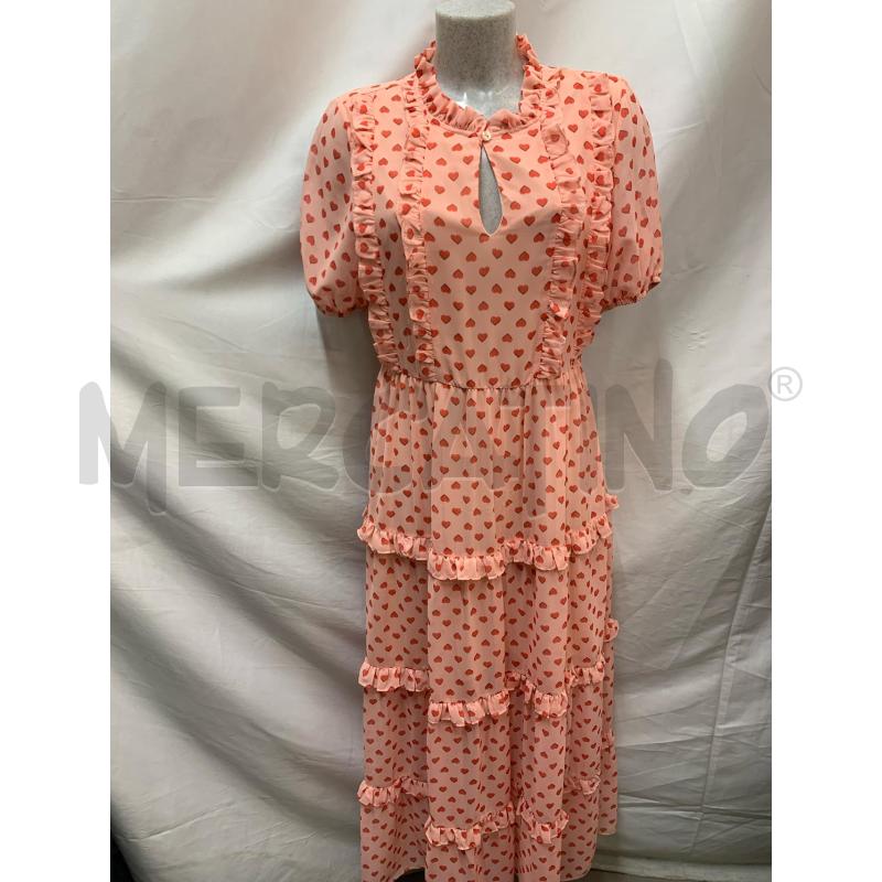 VESTITO DENNY ROSE ROSA CUORICINI | Mercatino dell'Usato Roma re di roma 1