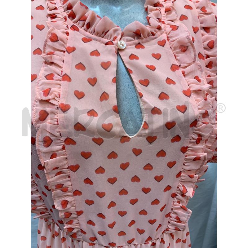 VESTITO DENNY ROSE ROSA CUORICINI | Mercatino dell'Usato Roma re di roma 4