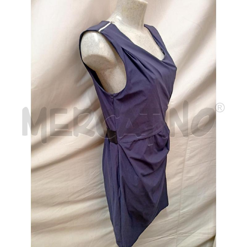 VESTITO DIANE FURSTENBERG BLU PIEGHE CINTURA | Mercatino dell'Usato Roma re di roma 2