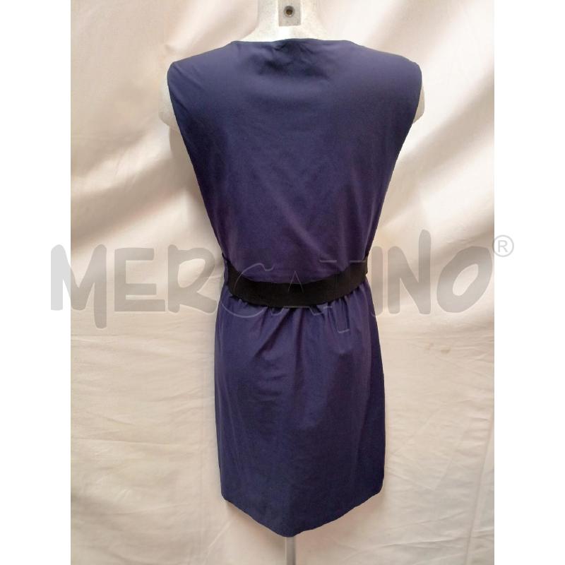 VESTITO DIANE FURSTENBERG BLU PIEGHE CINTURA | Mercatino dell'Usato Roma re di roma 3