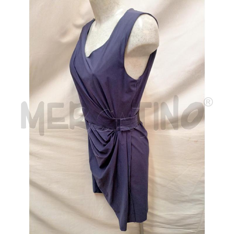 VESTITO DIANE FURSTENBERG BLU PIEGHE CINTURA | Mercatino dell'Usato Roma re di roma 4