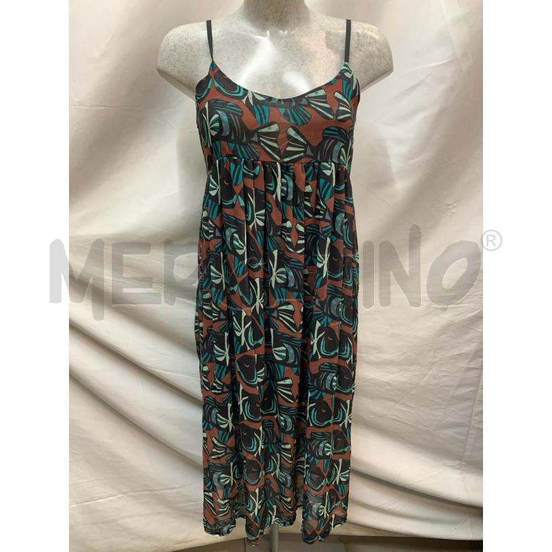 VESTITO DIXIE MARRONE PESCI VERDI | Mercatino dell'Usato Roma re di roma 1