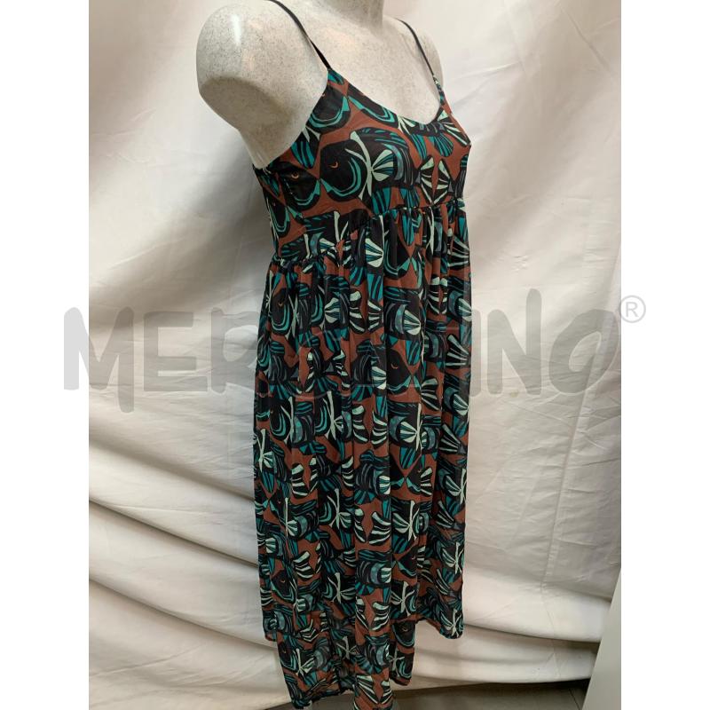 VESTITO DIXIE MARRONE PESCI VERDI | Mercatino dell'Usato Roma re di roma 2