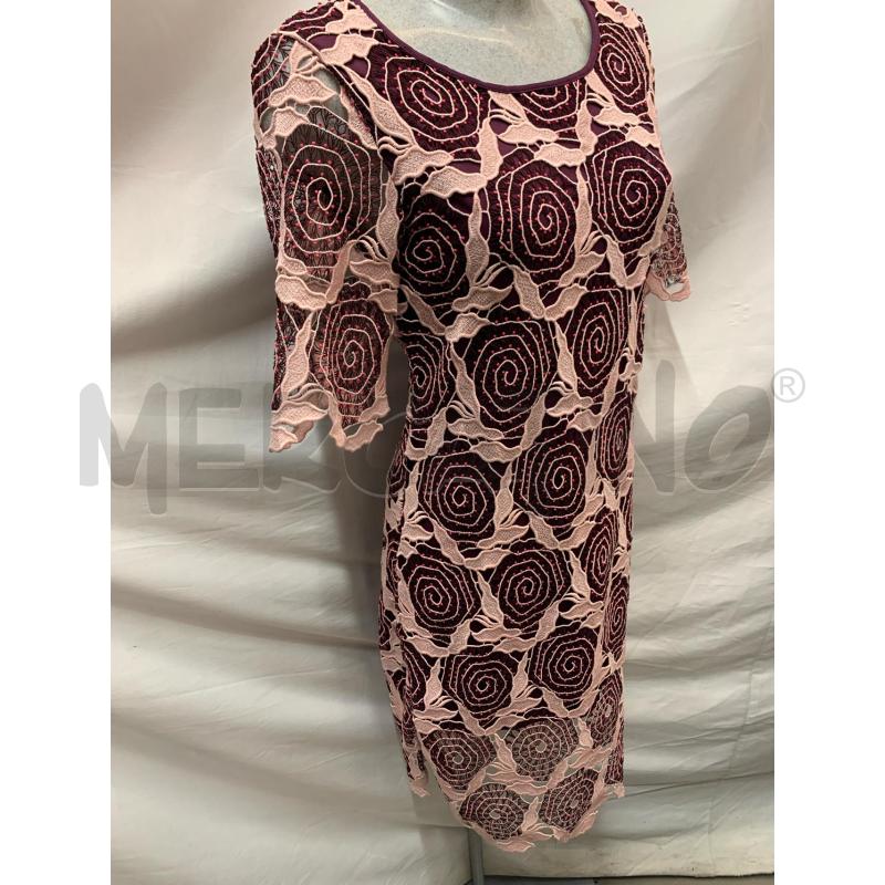 VESTITO DONNA BELLE PRUGNA FIORI ROSA  | Mercatino dell'Usato Roma re di roma 2