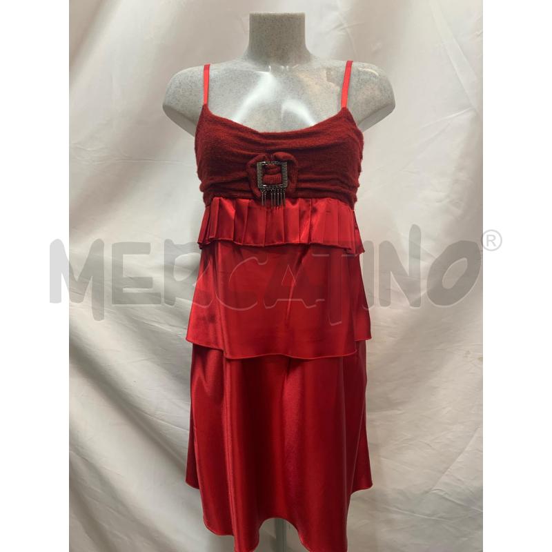 VESTITO DONNA MADE IN ITALY ROSSO  | Mercatino dell'Usato Roma re di roma 1