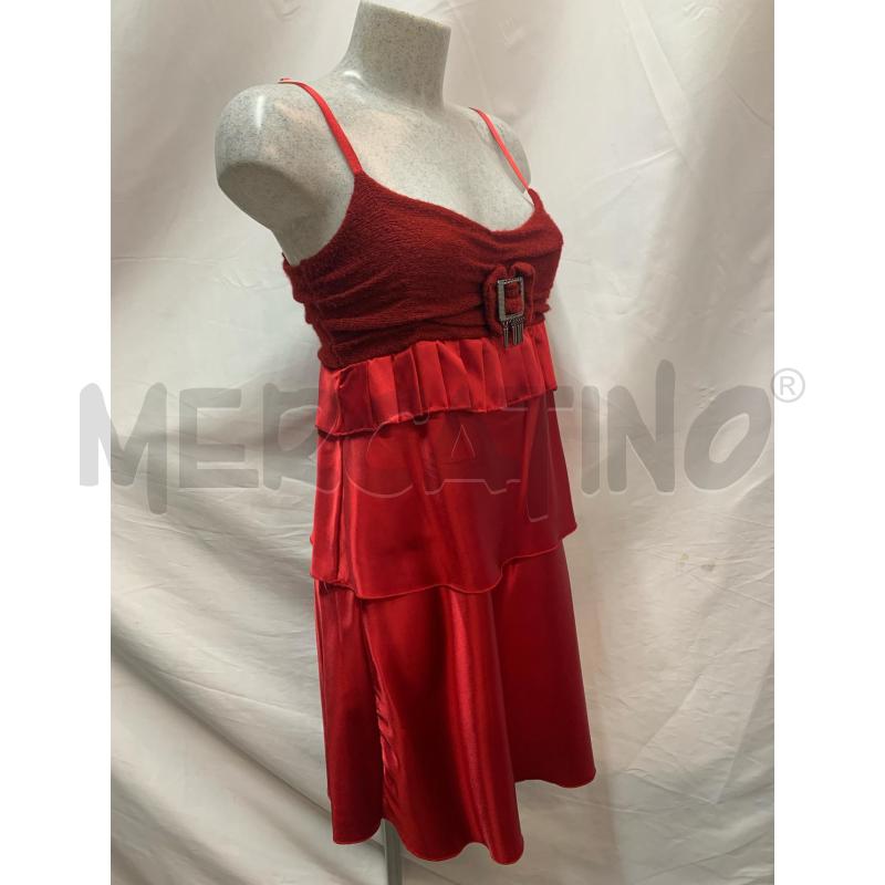 VESTITO DONNA MADE IN ITALY ROSSO  | Mercatino dell'Usato Roma re di roma 2
