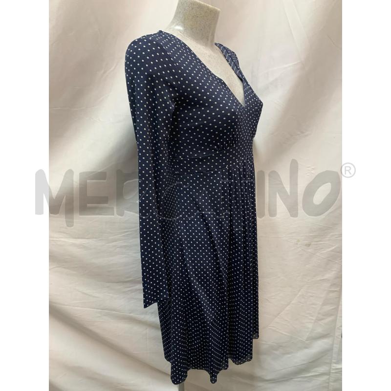 VESTITO DONNA MARELLA BLU POIS BIANCO  | Mercatino dell'Usato Roma re di roma 2