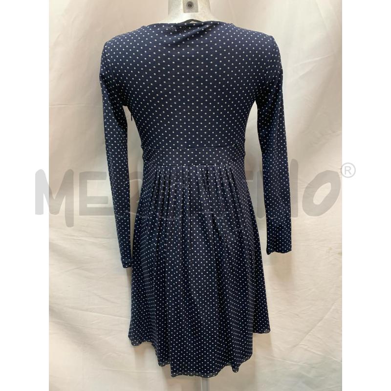 VESTITO DONNA MARELLA BLU POIS BIANCO  | Mercatino dell'Usato Roma re di roma 3