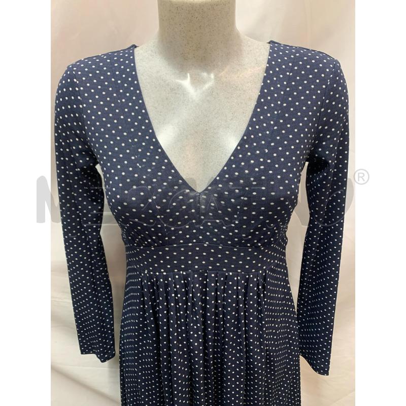 VESTITO DONNA MARELLA BLU POIS BIANCO  | Mercatino dell'Usato Roma re di roma 4